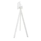 Mange debout rond 700 mm - Pied pliant blanc - Veba