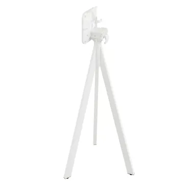 Mange debout carré 700 x 700 - Pied pliable blanc 1100 mm - Veba