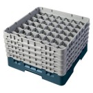 Casiers de lavage - 49 compartiments verres - Haut max 17.4 cm - 50 x 50 x 22.5 cm - Vert Turquoise - Lot de 3 - Cambro