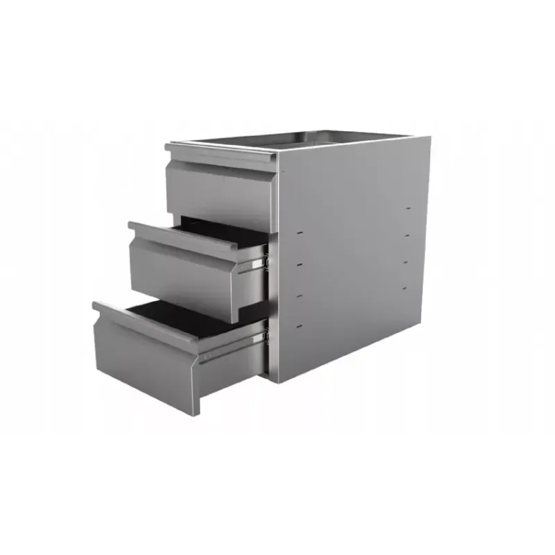 Bloc de tiroirs 1/3 standard - Combisteel