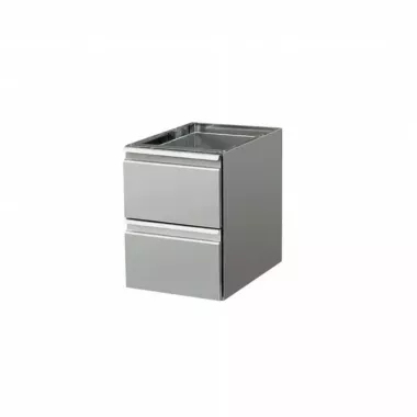 Bloc cs 2 tiroirs - H 600mm - Combisteel