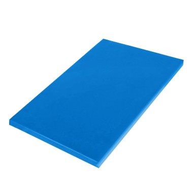 Planche découpe - PE - 530x325x18mm - GN 1/1 - Bleu - Poisson cru - ShopDesChefs