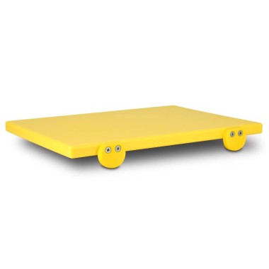 Planche découpe - PE - 500x300x15mm - Jaune - Volaille crue - Antidérapant - ShopDesChefs