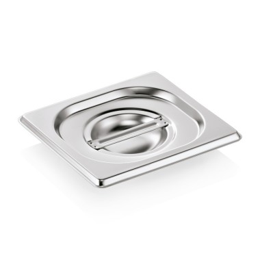 Couvercle inox à poignée standard GN1/6 - Diamond - C/GN1/6-C