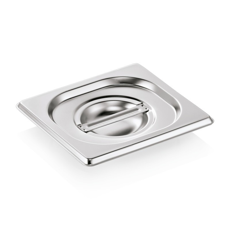 Couvercle inox à poignée standard GN1/6 - Diamond - C/GN1/6-C