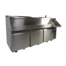 Combisteel - Table réfrigérée 3 portes avec bar à cocktails