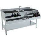 Combisteel - Bar à cocktails en inox - 1600 mm