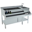 Combisteel - Bar à cocktails en inox - 1400 mm