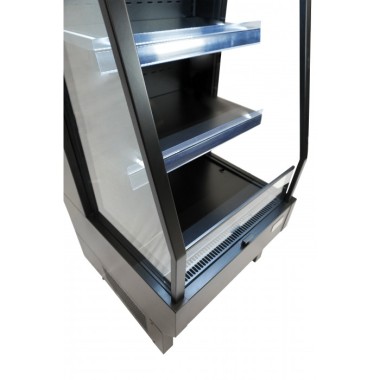 Combisteel - Vitrine réfrigérée professionnelle 165 litres - Noir
