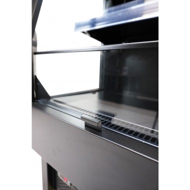 Combisteel - Vitrine réfrigérée professionnelle 165 litres - Noir