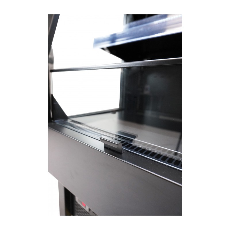 Combisteel - Vitrine réfrigérée professionnelle 165 litres - Noir