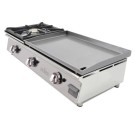 Plancha à gaz 60 cm en acier de 15 mm + brûleur 6 kW - Arilex