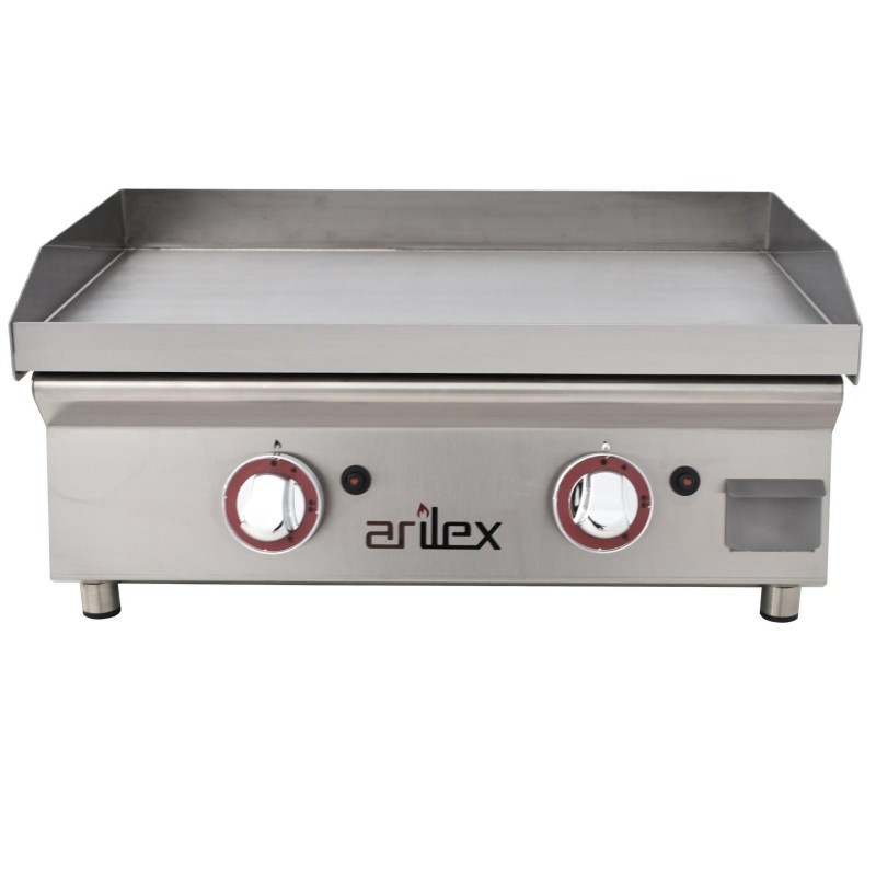 Plancha à gaz 60 cm ARILEX en acier inoxydable de 15 mm - Arilex