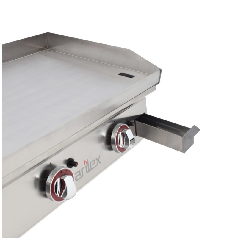 Plancha à gaz 60 cm ARILEX en acier inoxydable de 15 mm - Arilex
