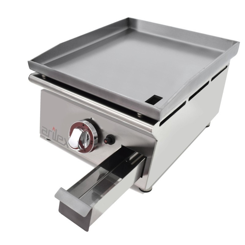 Plancha à gaz 40 cm ARILEX en acier laminé de 6 mm 40PGLN (p) - 40PGLN