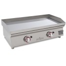 Plaque à gaz 80 cm ARILEX en acier de 15 mm avec bain de chrome dur 80PGCN - 80PGCN
