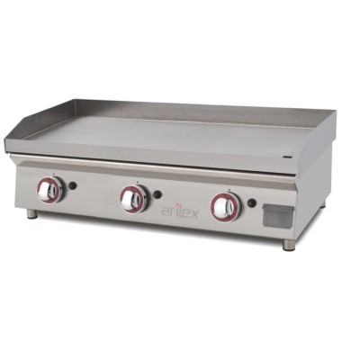 Plancha à gaz 80 cm ARILEX en acier rectifié de 15 mm 80PGRN - 80PGRN