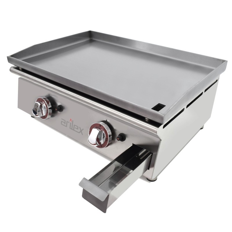 Plancha à gaz 60 cm ARILEX en acier laminé de 6 mm 60PGLN - 60PGLN