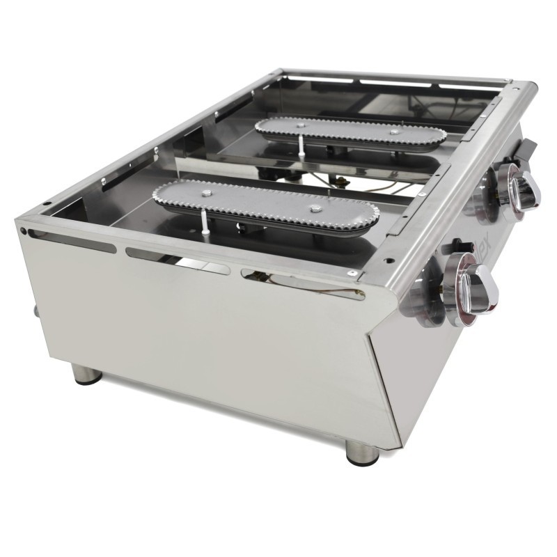 Plancha à gaz 60 cm ARILEX en acier laminé de 6 mm 60PGLN - 60PGLN