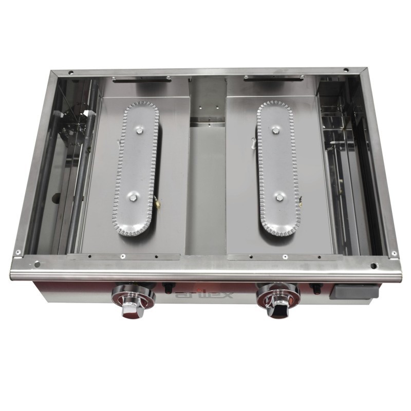 Plancha à gaz 60 cm ARILEX en acier laminé de 6 mm 60PGLN - 60PGLN