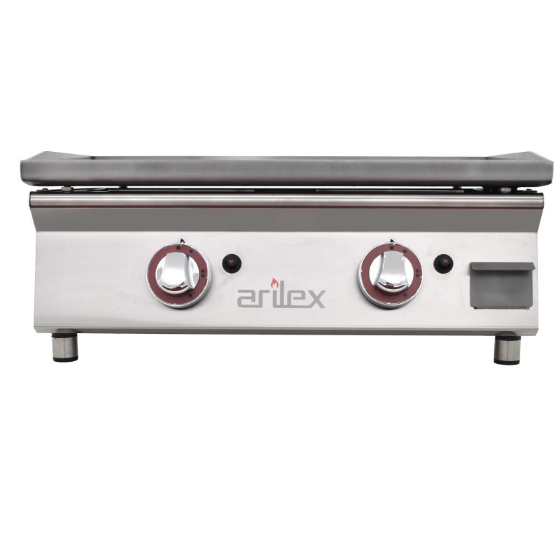 Plancha à gaz 60 cm ARILEX en acier laminé de 6 mm 60PGLN - 60PGLN