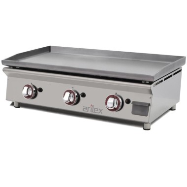 Plancha à gaz 80 cm ARILEX en acier laminé de 6 mm 80PGLN - 80PGLN