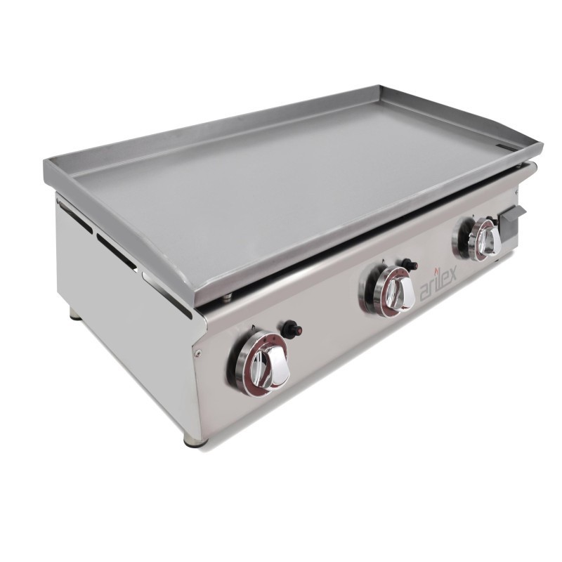 Plancha à gaz 80 cm ARILEX en acier laminé de 6 mm 80PGLN - 80PGLN