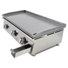 Plancha à gaz 80 cm ARILEX en acier laminé de 6 mm 80PGLN - 80PGLN