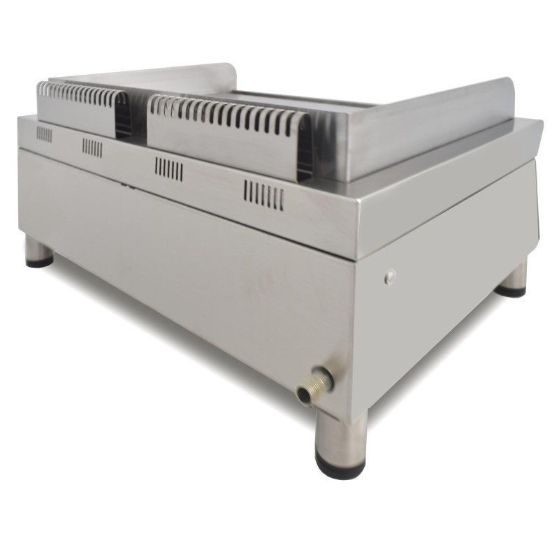 Frytops à gaz 70 cm ARILEX en acier rectifié de 15 mm Ligne 600 70FRYGRN - 70FRYGRN