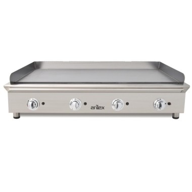 Frytops à gaz 130 cm ARILEX en acier rectifié de 15 mm Ligne 600 130FRYGRN - 130FRYGRN
