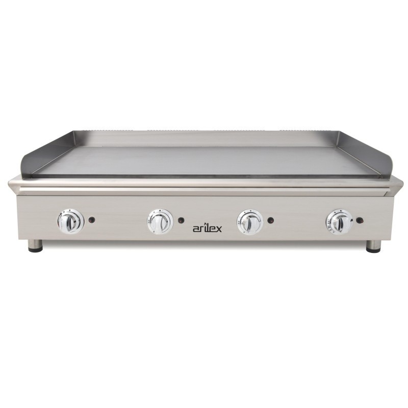 Frytops à gaz 130 cm ARILEX en acier rectifié de 15 mm Ligne 600 130FRYGRN - 130FRYGRN