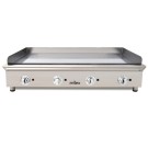 Frytops à gaz 130 cm ARILEX acier de 15 mm avec bain de chrome dur Ligne 600 130FRYGCN - 130FRYGCN