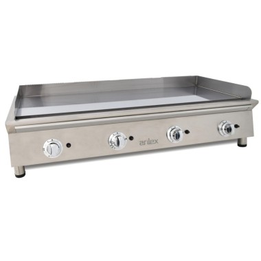 Frytops à gaz 130 cm ARILEX acier de 15 mm avec bain de chrome dur Ligne 600 130FRYGCN - 130FRYGCN