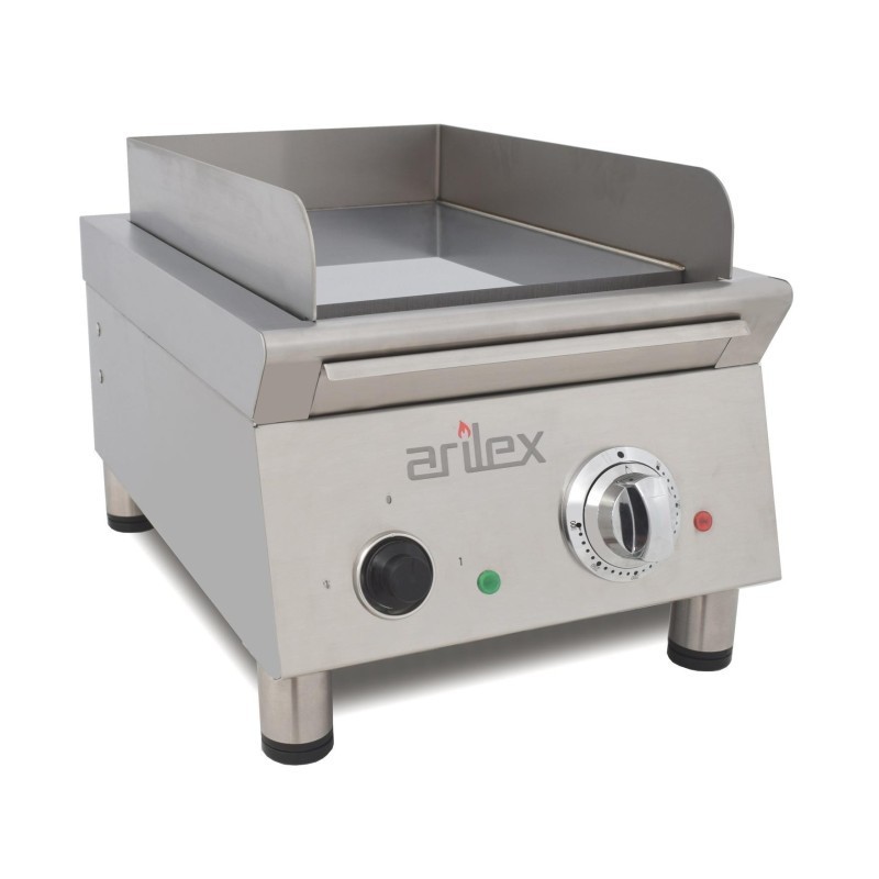 Plaque de cuisson électrique 40 cm ARILEX en acier de 15 mm avec bain de chrome dur Ligne 600 40FRYECN - 40FRYECN