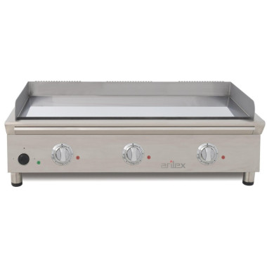 Frytop Électrique 100 cm ARILEX en acier de 15 mm avec bain de chrome dur Ligne 600 100FRYECN - 100FRYECN