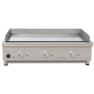 Frytop Électrique 100 cm ARILEX en acier de 15 mm avec bain de chrome dur Ligne 600 100FRYECN - 100FRYECN