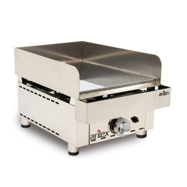 Frytops à gaz ARILEX en acier de 15 mm avec bain de chrome dur, dimensions 335x590x345h mm 35FRYGC. - 35FRYGC