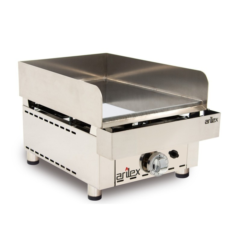 Frytops à gaz ARILEX en acier de 15 mm avec bain de chrome dur, dimensions 335x590x345h mm 35FRYGC. - 35FRYGC