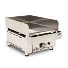 Frytops à gaz ARILEX en acier de 15 mm avec bain de chrome dur, dimensions 335x590x345h mm 35FRYGC. - 35FRYGC