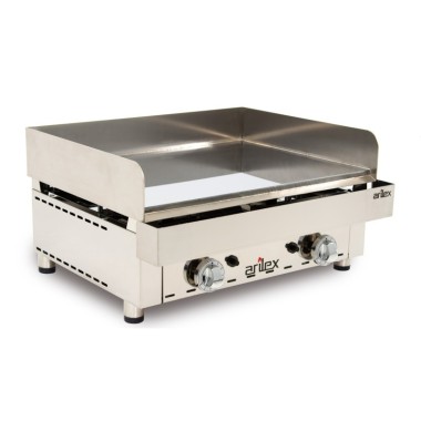 Frytops à gaz ARILEX en acier de 15 mm avec revêtement en chrome dur, dimensions 670x590x345h mm 70FRYGC. - 70FRYGC