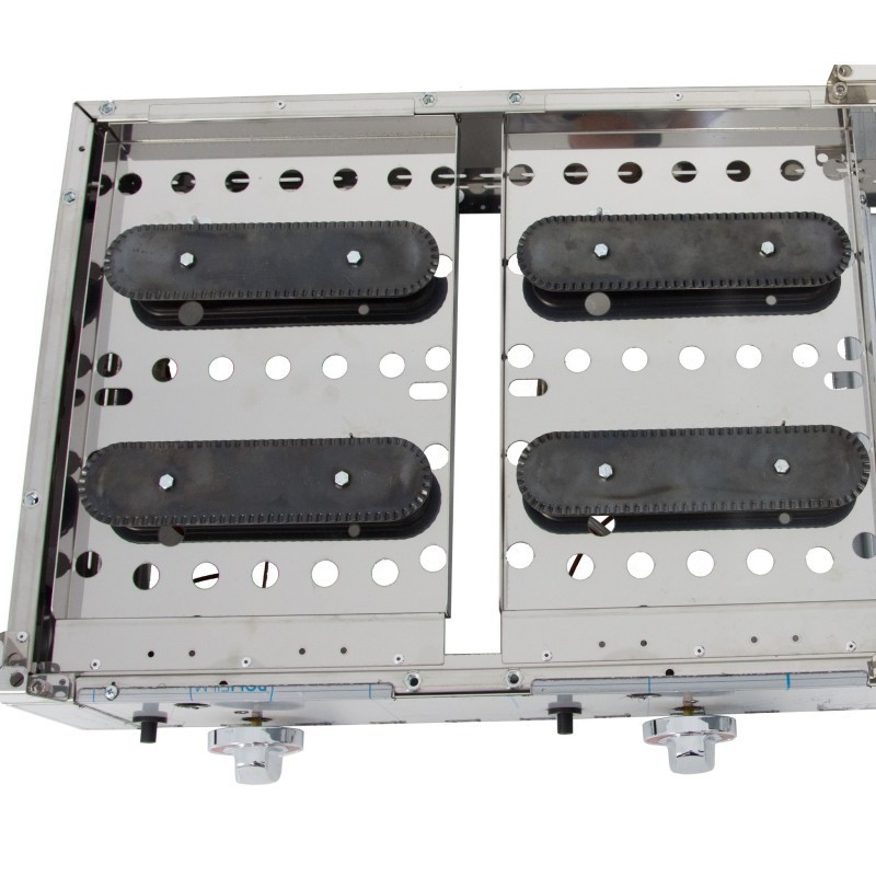 Frytops à gaz ARILEX en acier de 15 mm avec revêtement en chrome dur, dimensions 670x590x345h mm 70FRYGC. - 70FRYGC