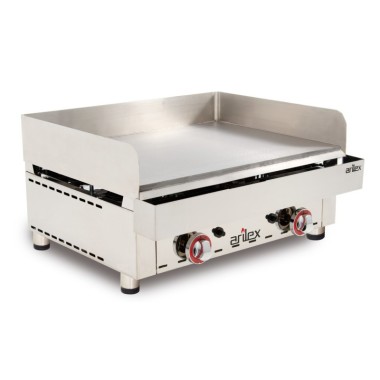 Frytops à gaz ARILEX en acier rectifié de 15 mm avec des dimensions de 670x590x345h mm 70FRYGR - 70FRYGR