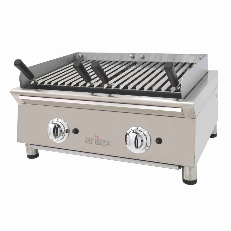 Gril basque à gaz 70 cm avec pierre volcanique Ligne 600 70VASN - 70VASN