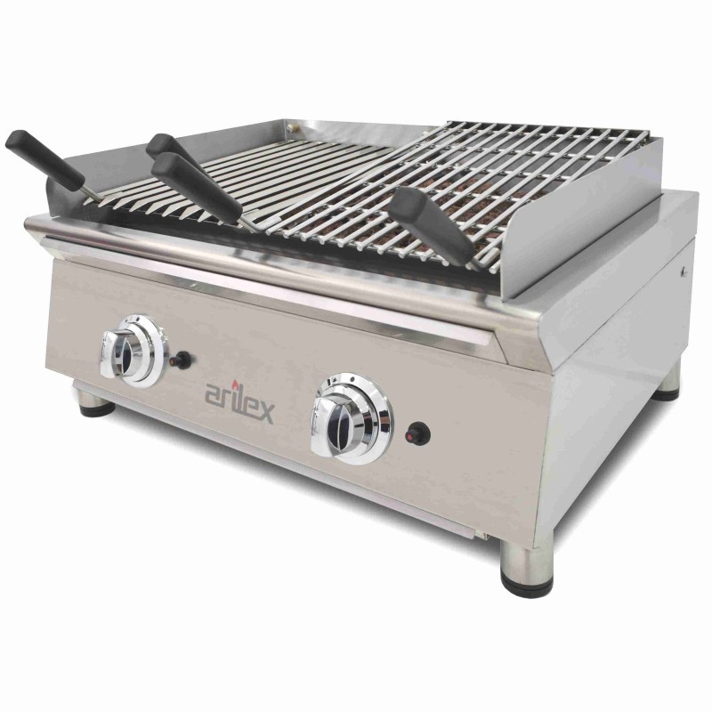 Gril basque à gaz 70 cm avec pierre volcanique Ligne 600 70VASN - 70VASN