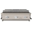 Barbecue à gaz 100 cm pierre volcanique ARILEX avec grille inox réglable en 3 hauteurs 100BAR - 100BAR