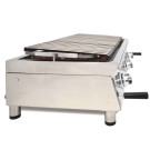 Barbecue à gaz 100 cm pierre volcanique ARILEX avec grille inox réglable en 3 hauteurs 100BAR - 100BAR