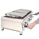 Barbecue à gaz 100 cm pierre volcanique ARILEX avec grille inox réglable en 3 hauteurs 100BAR - 100BAR