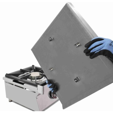 Cuisinière à gaz sur comptoir ARILEX avec 1 feu de 5,8 kW 40CGN. - 40CGN