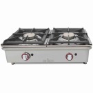 Cuisinière à gaz sur comptoir ARILEX de 2 feux de 5,8 + 5,8 kW 80CGN - 80CGN