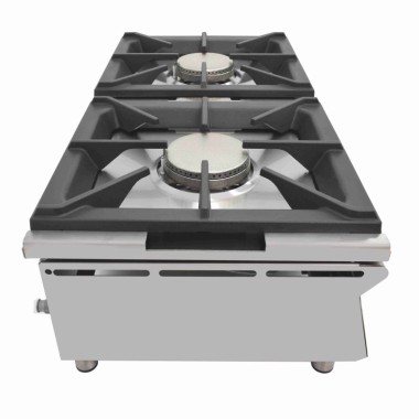 Cuisinière à gaz sur comptoir ARILEX de 2 feux de 5,8 + 5,8 kW 80CGN - 80CGN